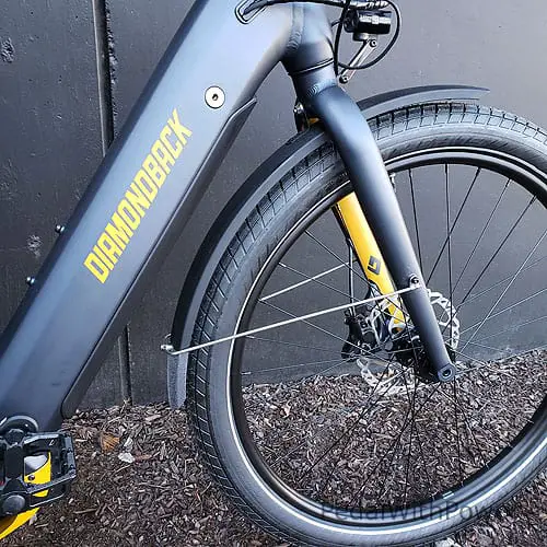 Front fork on the Diamondback Union 2 2022