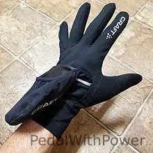 Craft Hybrid glove on hand with mitten on
