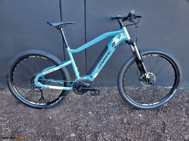 Profile of the Haibike Hardnine 5 2022 from the drive side